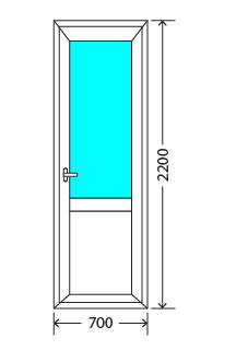 Балконный блок: дверь KBE Эталон 58 Зарайск