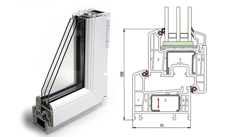 Балконный блок 1500 x 2200 - REHAU Delight-Design 32 мм Зарайск
